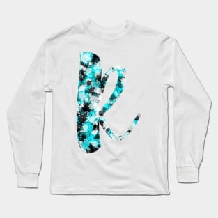 Paint Splash Letter R Long Sleeve T-Shirt